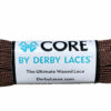 Chocolate Brown 84 inch (213 cm) CORE Shoelace by Derby Laces (NARROW 6MM WIDE LACE)