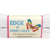 White 114 inch (290 cm) EDGE Lace for Skates and Boots by Derby Laces ( 4.5MM WIDE LACE )