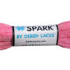 Pink Cotton Candy 108 inch (274 cm) SPARK by Derby Laces Metallic Roller Derby Skate Lace