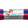Bi Stripe - 84 inch (213 cm) Pride STYLE Waxed Shoe and Skate Lace by Derby Laces