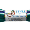 MLM Stripe - 96 inch (244 cm) Pride STYLE Waxed Shoe and Skate Lace by Derby Laces