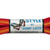 Ombre Red Yellow Flame - 96 inch (244 cm) STYLE Waxed Shoe and Skate Lace by Derby Laces