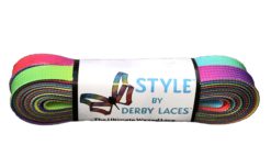 Rainbow Gradient - 96 inch (244 cm) STYLE Waxed Shoe and Skate Lace by  Derby Laces