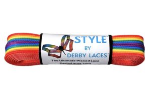 Hockey and Ice Skates and Boots Derby Laces Red 72 Inch Waxed Skate Lace for Roller Derby 
