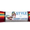 Rainforest Sunset Stripe - 54 inch (137 cm) STYLE Waxed Shoe and Skate Lace by Derby Laces