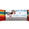 Savanna Sunset Stripe - 84 inch (213 cm) STYLE Waxed Shoe and Skate Lace by Derby Laces